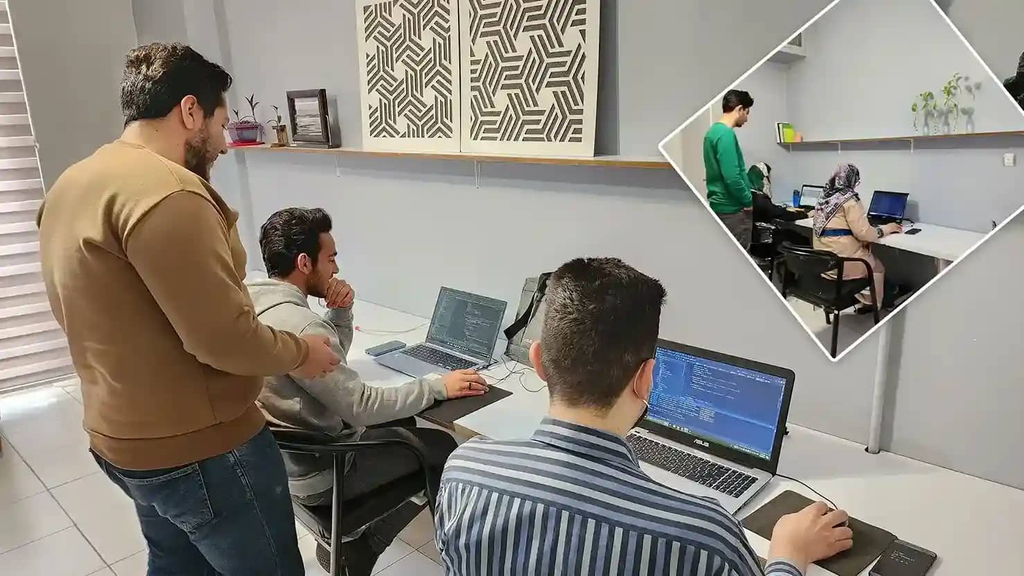 تیم باران در دفتر شرکت