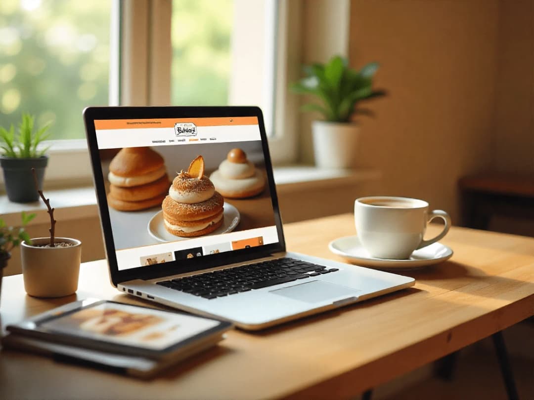 فرآیند طراحی سایت برای شیرینی فروشی