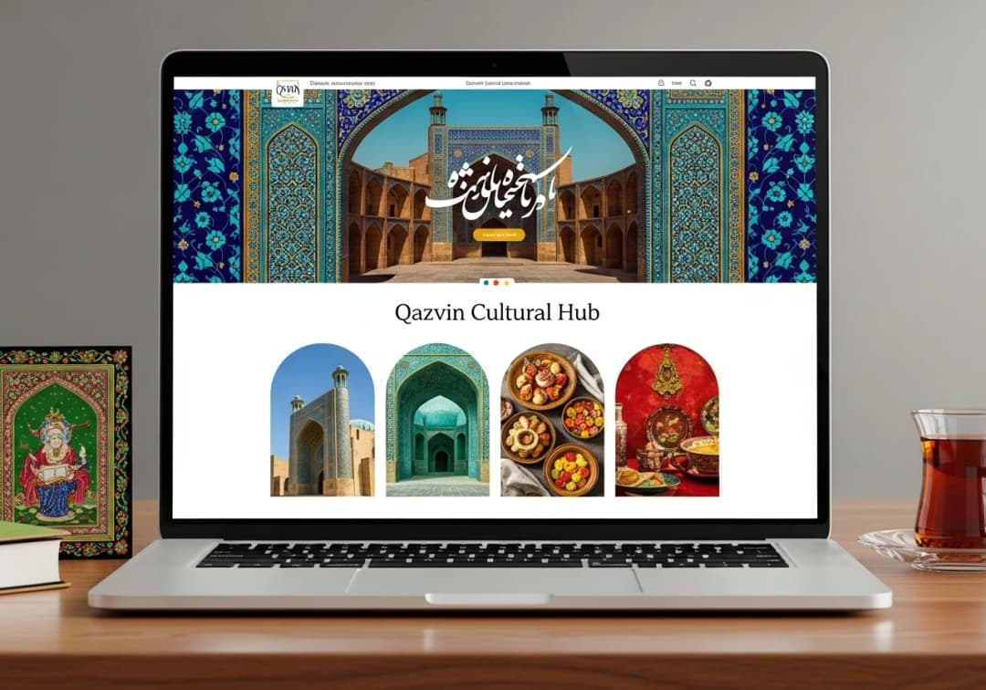 نمونه طراحی سایت در قزوین