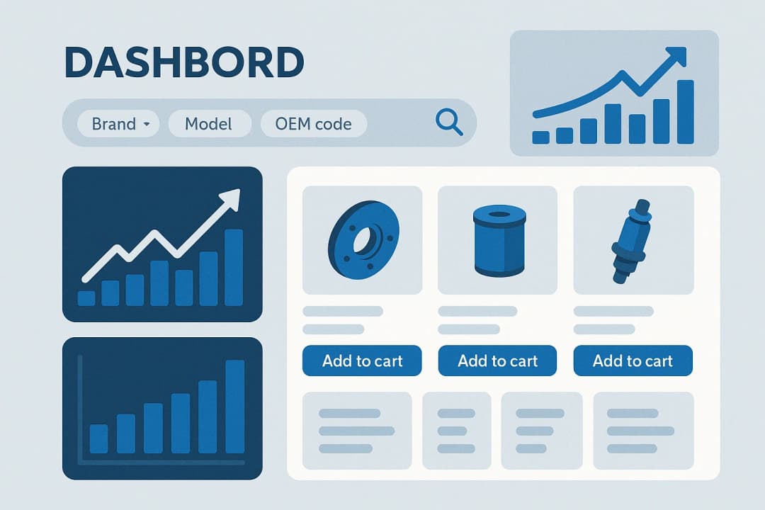 نمونه طراحی سایت قطعات خودرو