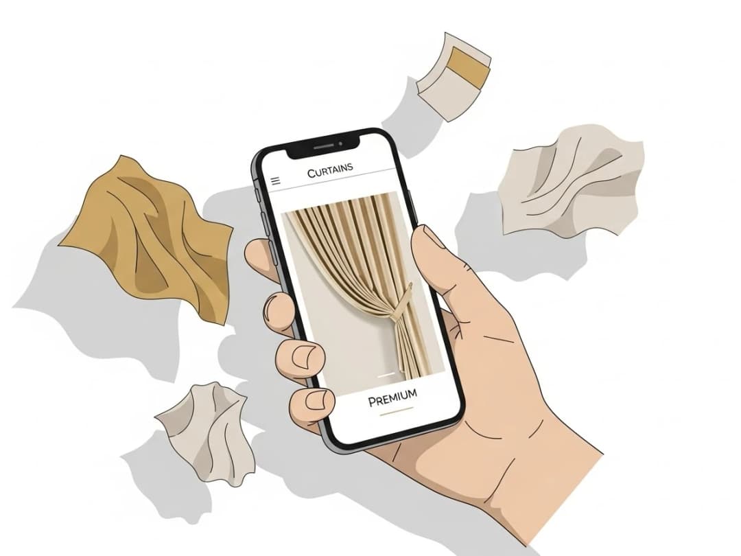 نمونه طراحی سایت فروشگاه آنلاین پرده