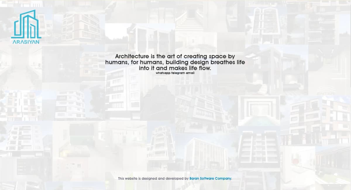 نمونه طراحی سایت معرفی کسب و کار